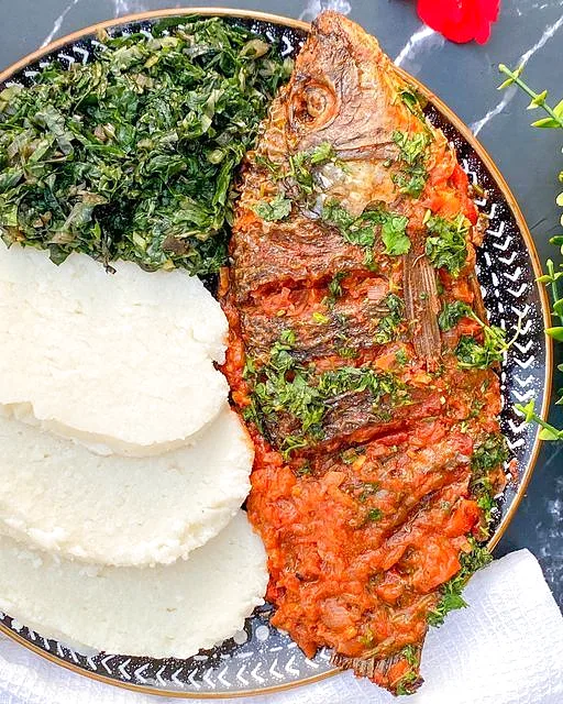 Whole Fried Fish & Ugali